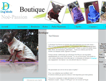 Tablet Screenshot of boutique-chiens.webcart.fr